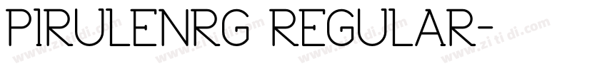 PIRULENRG REGULAR字体转换